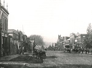 チャーチストリート、マリッツバーグ、南アフリカ共和国、1895年。 作： Unbekannt