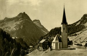 シュレッケン教会、オーストリア、ブレゲンツァーヴァルト、c1935。 作： Unbekannt
