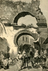 チュニスの市門、1881年。 作： Unbekannt