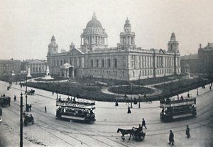市庁舎、ベルファスト、1917 作： Unbekannt