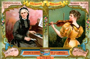 クララシューマンとウィルマノーマンネルーダ、c1900