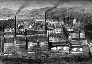 クラークスアンカースレッドワークス、ペイズリー、スコットランド、c1880 作： Unbekannt