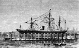 クラークス油圧リフト、ボンベイ、C1880 作： Unbekannt