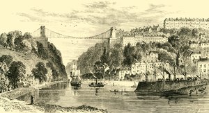 クリフトン吊り橋、1898年。 作： Unbekannt
