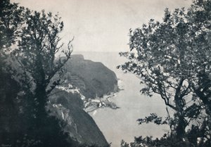 Clovelly-ホビードライブからの眺め、1895 作： Unbekannt