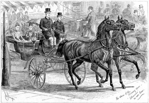 1889年のコーチと馬 作： Unbekannt