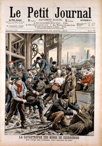 炭鉱事故、Courrieres鉱山、Pas-de-Calais、フランス、1906