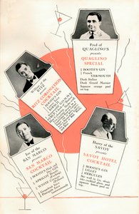 カクテルレシピ、c1935 1935。 作： Unbekannt