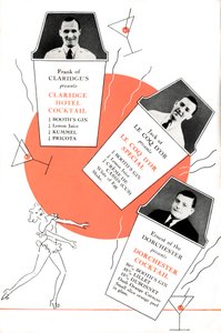 カクテルレシピ、c1935 1935。 作： Unbekannt