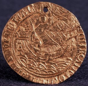 Tsar Ivan III ReverseのCoin Korabelnik：彼の船の支配者、1471-1490 作： Unbekannt