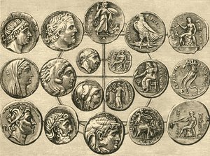 シリアとエジプトのマケドニアの主権者の硬貨、1890年。 作： Unbekannt