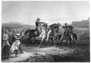 プラウ大佐、Mhowで反逆者によって殺害、c1860 作： Unbekannt