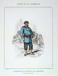 バリケードの司令官兼エンジニア、パリコミューン、1871年。