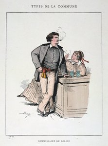 警察コミッショナー、パリコミューン、1871年。 作： Unbekannt