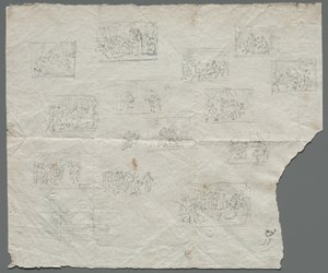 ラファエルと他のアーティストのレクト後の作図スケッチc。 1800。 作： Unbekannt