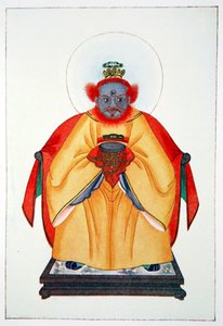 「中国の神格化されていない偉大な孔子」、1922 年 作： Unbekannt