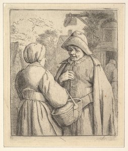 ストリートでの会話、1610-85。 作： Unbekannt