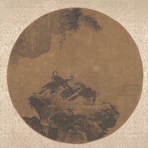 岩の上の鵜。 作： Unbekannt