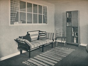 カールプーリッヒ教授が設計したリビングルームのコーナー、1928 作： Unbekannt
