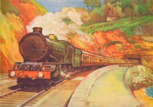 コーニッシュリベラリミテッド、GWR、ダウリッシュ近郊、1940