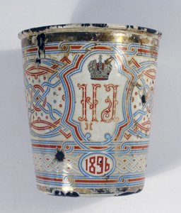 戴冠式カップ。 1896年ニコラス2世の戴冠式の際に出席