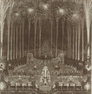 1742 年 4 月 25 日、モスクワ、ツァリナ エリーザベトの戴冠式。 作： Unbekannt