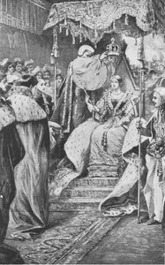 ビクトリア女王の戴冠式、1838年6月28日、1901年。 作： Unbekannt
