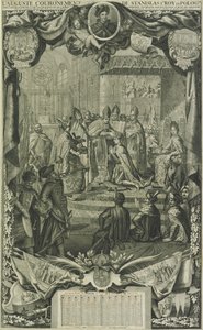 1705年、1706年のスタニスワフ1世レズチンスキーの戴冠式 作： Unbekannt