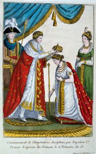 ジョセフィン皇后の戴冠式、1804年12月2日、19世紀 作： Unbekannt