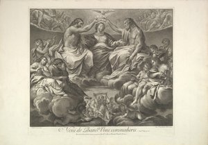 処女の戴冠式、1741年。 作： Unbekannt