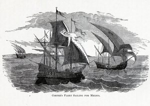 コルテス艦隊がメキシコに向けて出航、1882年