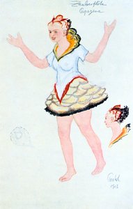 1913年、パペゲナの衣装デザイン 作： Unbekannt