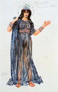 夜の女王のための衣装デザイン、1913 作： Unbekannt