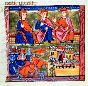 エーカー公会議とダマスカス包囲戦、1147～1148年、12世紀後半 作： Unbekannt