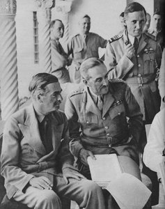 アルジェ戦争評議会：チャーチル氏と船長、1943年