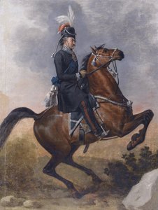 1800年代に馬に乗ったマトヴェイイヴァノヴィッチプラトフ1757-1818を数える 作： Unbekannt