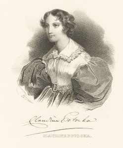 伯爵夫人クラウディナクローディンポトカ、Dzialynska 1801-1836、c。 1830年。 作： Unbekannt