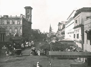 コートハウスストリート、カルカッタ、インド、1895年。 作： Unbekannt