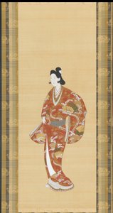 花魁、江戸時代、1661～1673年。 作： Unbekannt
