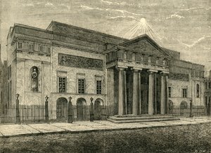コヴェントガーデンシアター：1850年の正面、1881年。 作： Unbekannt