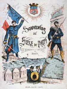 Siege de du Siege de Paris、1870年から1871年のカバー 作： Unbekannt