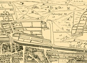 クリップルゲートと近隣、c1872。