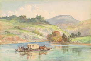 ジェームズ川を渡る、1878 年。 作： Unbekannt
