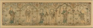 聖人に挟まれた磔刑、英国、約 おそらく1272年より前の1270年。 作： Unbekannt
