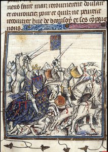 1380年以降の第3回十字軍時代の十字軍とサラセンの戦い 作： Unbekannt