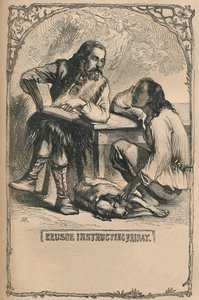 クルーソー指導金曜日、c1870 作： Unbekannt