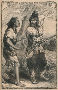 クルーソーとフライデーアウト撮影、c1870 作： Unbekannt
