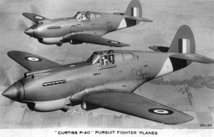 カーチスP-40追跡戦闘機 作： Unbekannt