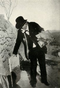 絵とパレットが描かれたセザンヌ、c1900、1947。 作： Unbekannt