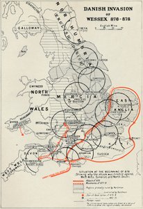 ウェセックスのデンマーク侵略876-878、1935 作： Unbekannt